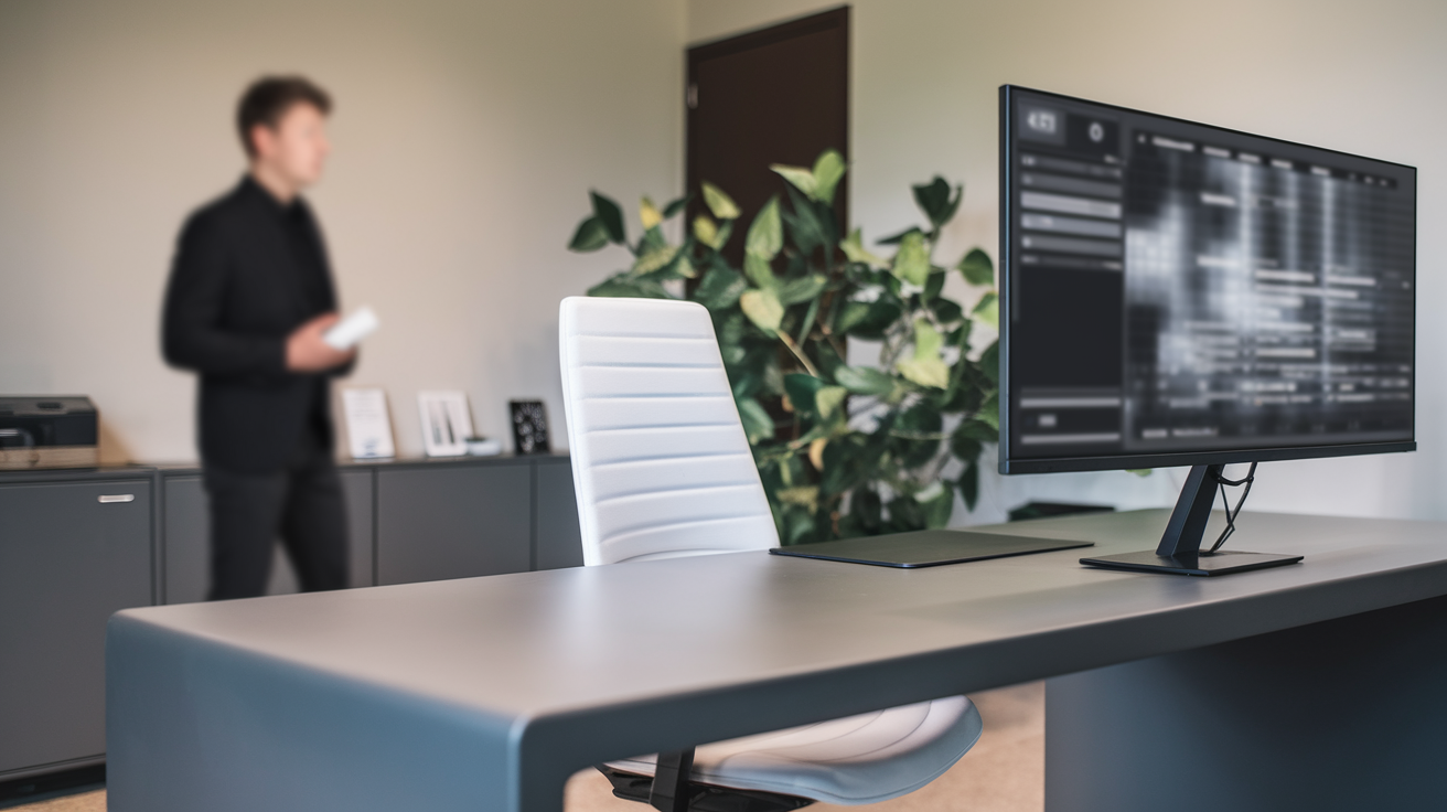 bureau-moderne-ordinateur-technologie-plantes