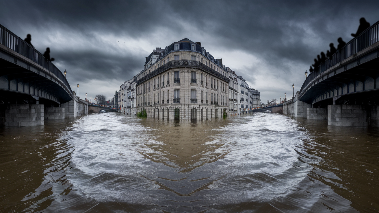 ville-inondee-batiments-historiques-ciel-sombre