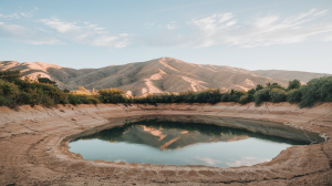 paysage-desert-montagnes-nuages-reservoir