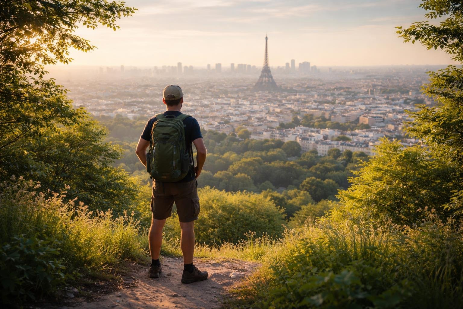 randonneur-panorama-paris-vegetation-silhouette