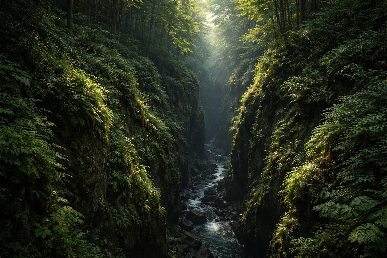 ravine-foret-vegetation-soleil-ombres