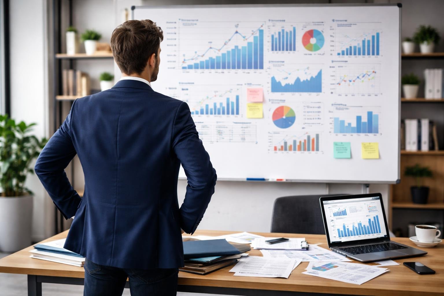 entrepreneur-bureau-tableau-graphique-ordinateur