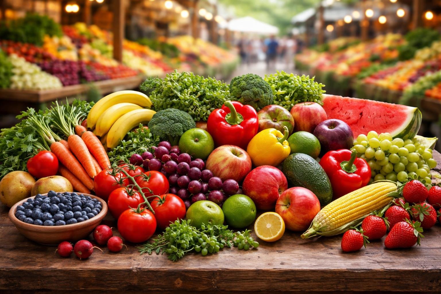 fruits-legumes-table-bois-marche