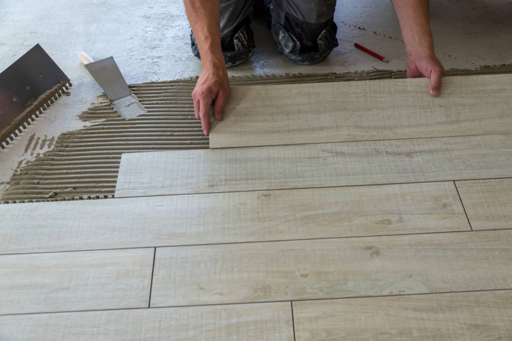 carrelage avec imitation bois