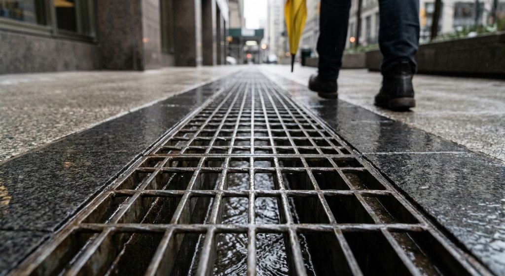 Grilles caillebotis : un choix déterminant pour la gestion des eaux pluviales et la sécurité des zones de circulation